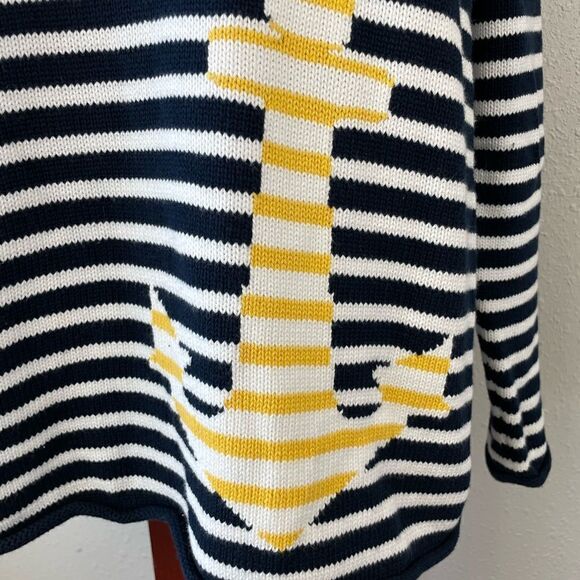 Norton Studio Nautical Sweater Top Size L EUC - Picture 3 of 6
